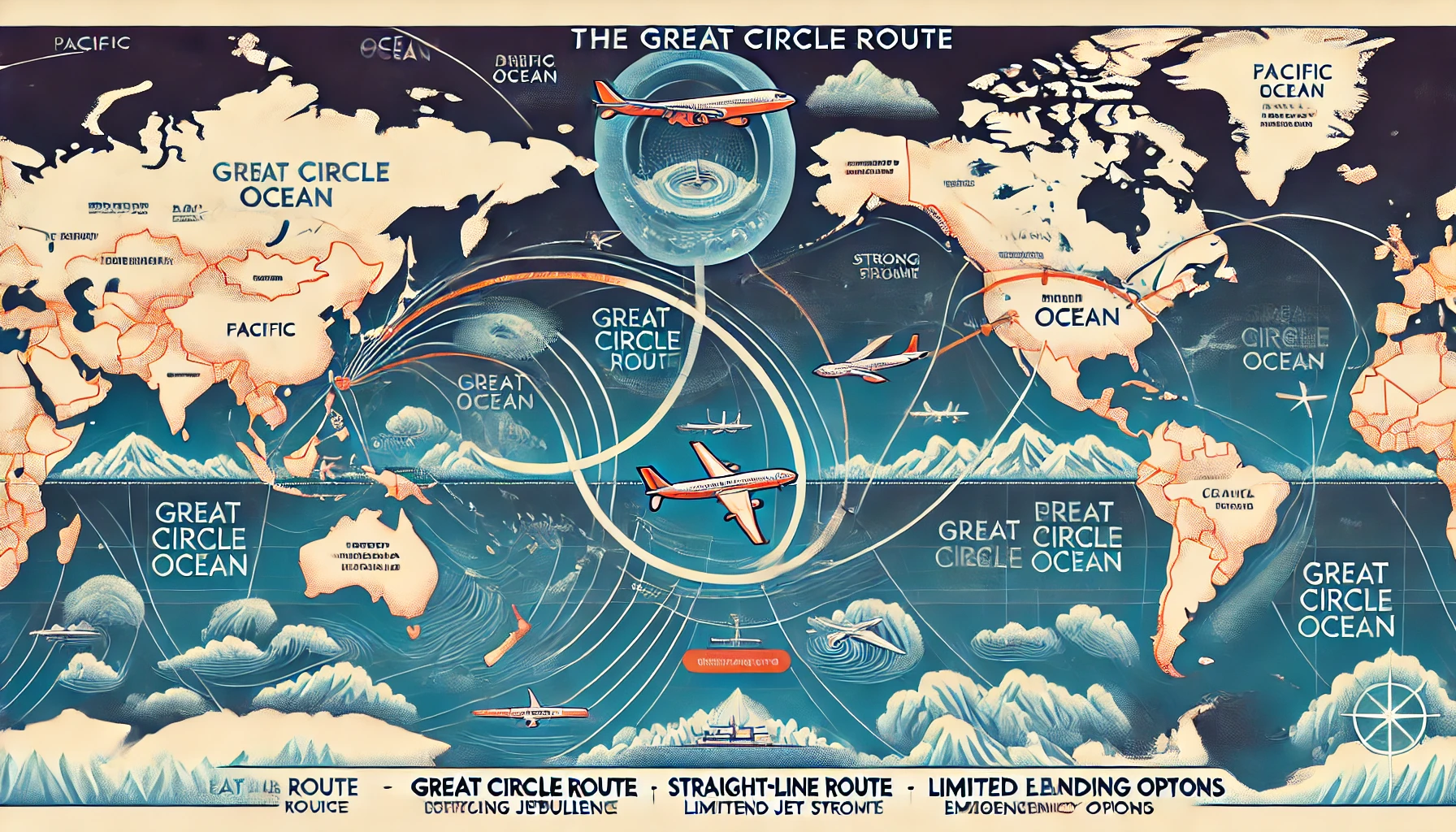 Why Do Some Airlines Avoid Flying Over the Pacific Ocean?